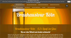 Desktop Screenshot of koeln-brauhaustouren.de