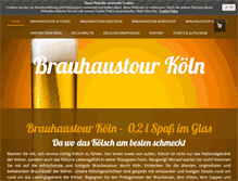 Tablet Screenshot of koeln-brauhaustouren.de